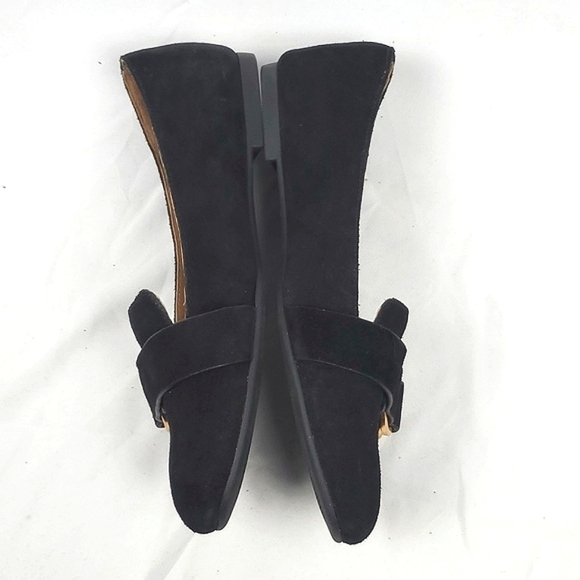 Tory Burch Marsden Black Suede Smoking Flat - Picture 3 of 10